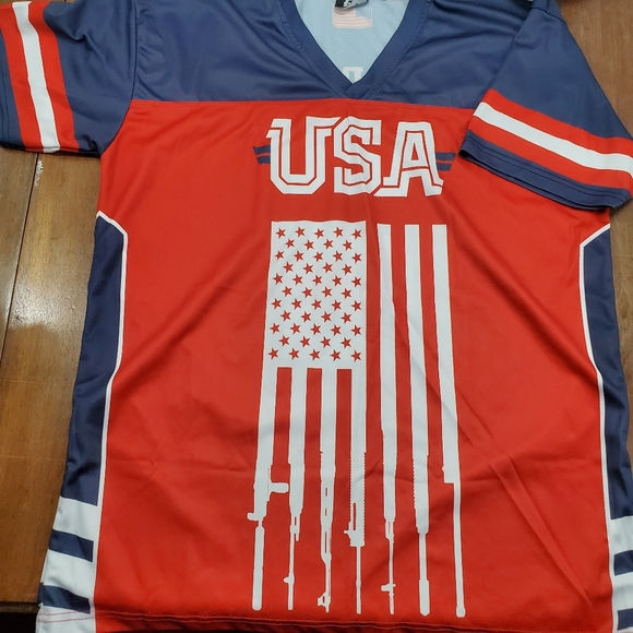 Greater Half USA 2nd Amendment Jersey Large - Picture 8 of 10